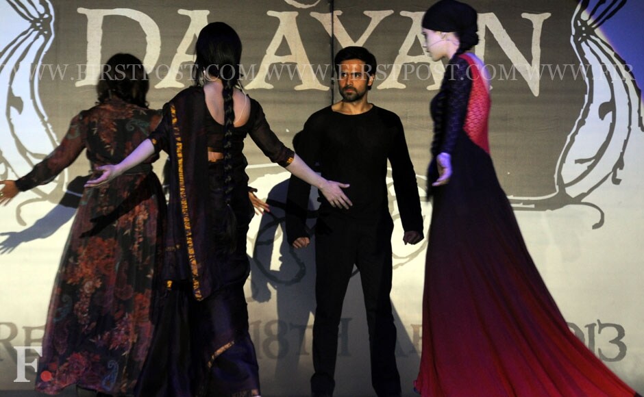 Emraan Khan with his three daayans — Huma Qureshi, Konkana Sen Sharma and Kalki Koechlin. Sachin Gokhale/Firstpost Emraan Khan with his three daayans — Huma Qureshi, Konkana Sen Sharma and Kalki Koechlin. Sachin Gokhale/Firstpost