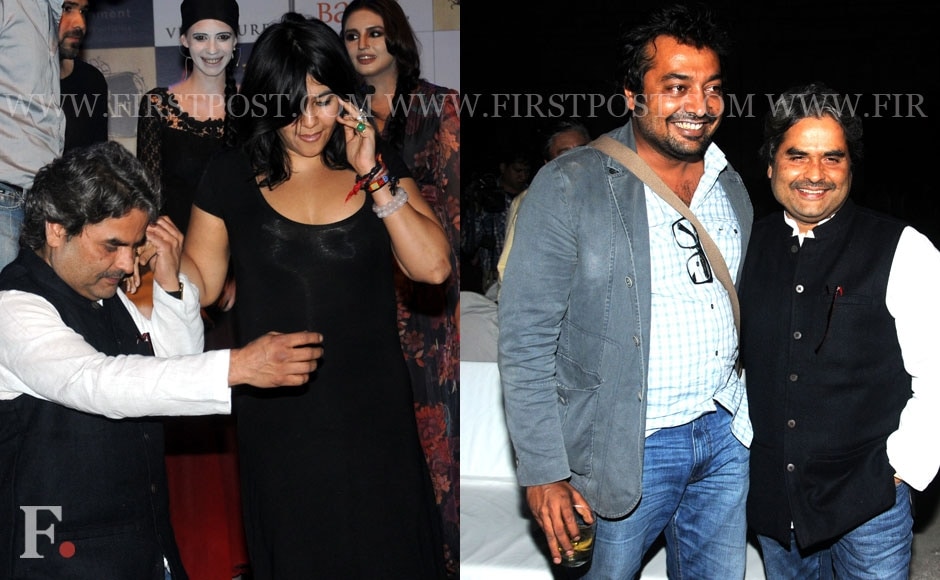 Vishal Bhardwaj, Ekta Kapoor and Anurag Kashyap at an event oganised by Balaji for their upcoming film Ek Thi Daayan. Sachin Gokhale/Firstpost Vishal Bhardwaj, Ekta Kapoor and Anurag Kashyap at an event oganised by Balaji for their upcoming film Ek Thi Daayan. Sachin Gokhale/Firstpost