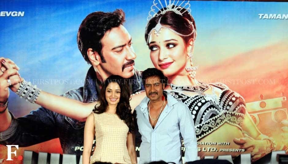 Tamil actress Tamannaah and Ajay Devgn. Sachin Gokhale/Firstpost Tamil actress Tamannaah and Ajay Devgn. Sachin Gokhale/Firstpost
