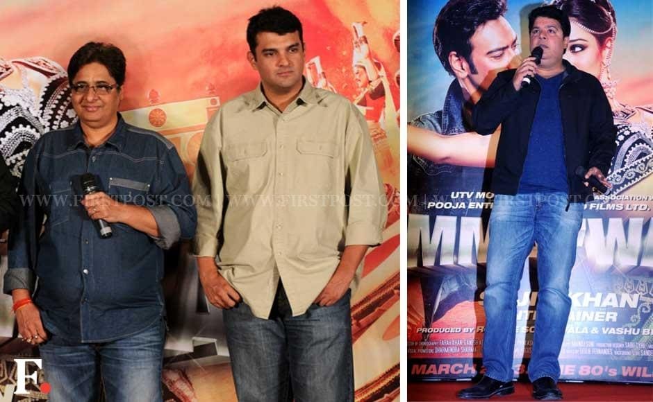 Vashu Bhagnani, Siddharth Roy Kapoor and filmmaker Sajid Khan. Sachin Gokhale/Firstpost Vashu Bhagnani, Siddharth Roy Kapoor and filmmaker Sajid Khan. Sachin Gokhale/Firstpost