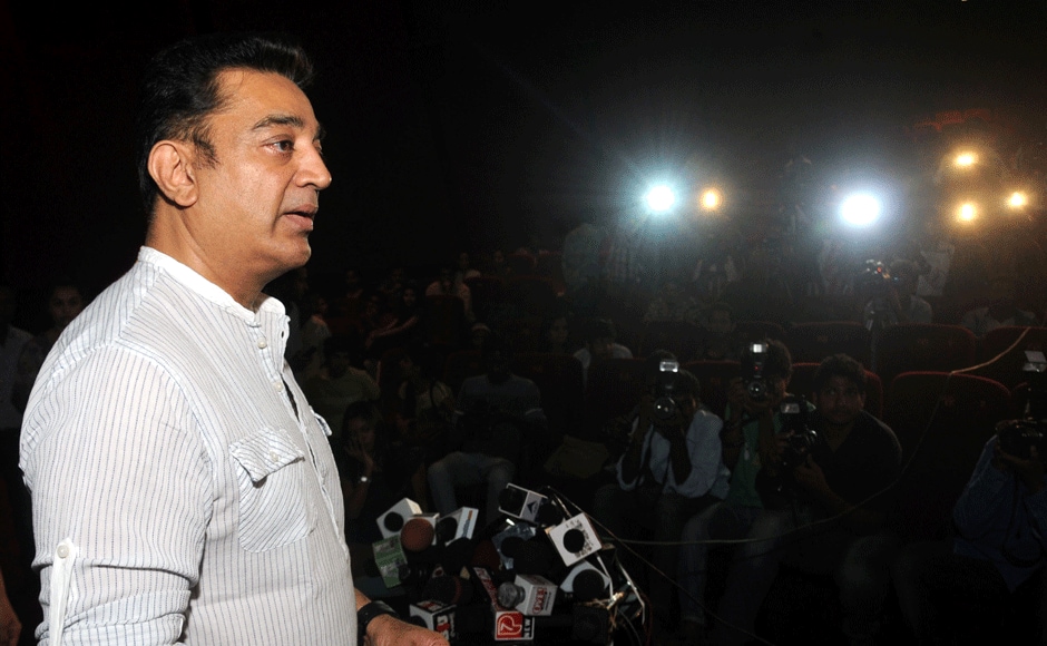 Kamal Haasan in a reflective mood at the press conference. Sachin Gokhale/Firstpost Kamal Haasan in a reflective mood at the press conference. Sachin Gokhale/Firstpost