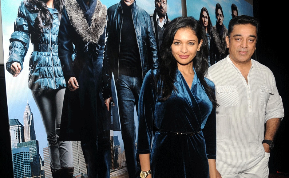 Kamal Haasan with Vishwaroopam actress Pooja Kumar at PVR Juhu. Sachin Gokhale/Firstpost Kamal Haasan with Vishwaroopam actress Pooja Kumar at PVR Juhu. Sachin Gokhale/Firstpost