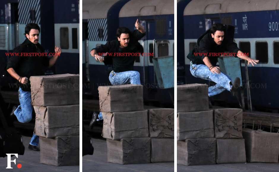 Imran Khan shoots for an action sequence in Mumbai Central on Friday. Sachin Gokhale/Firstpost Imran Khan shoots for an action sequence in Mumbai Central on Friday. Sachin Gokhale/Firstpost
