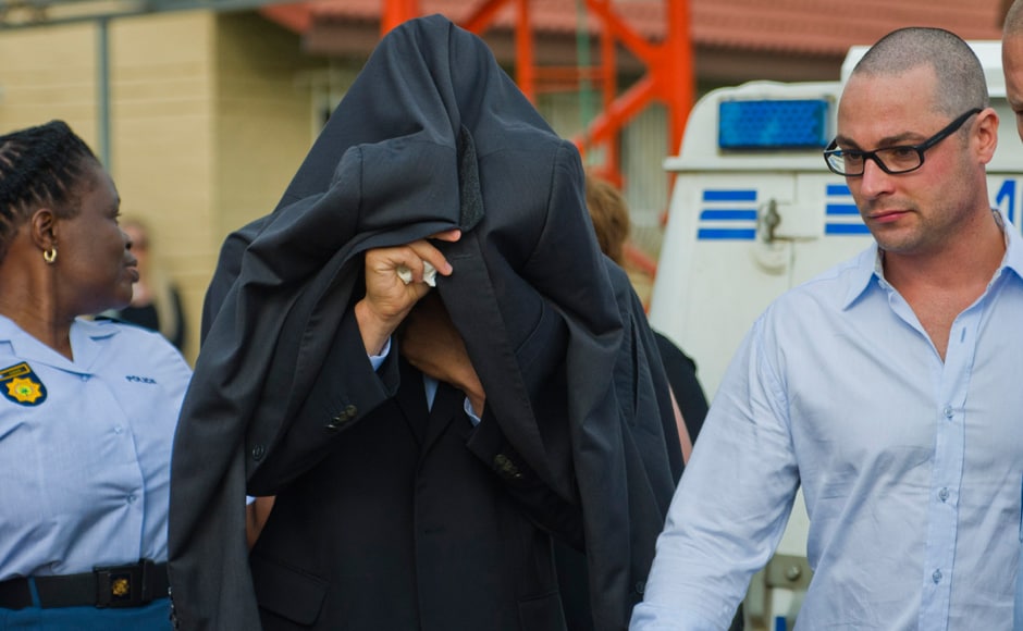 Oscar Pistorius arrives at the courthouse. AP Oscar Pistorius arrives at the courthouse. AP