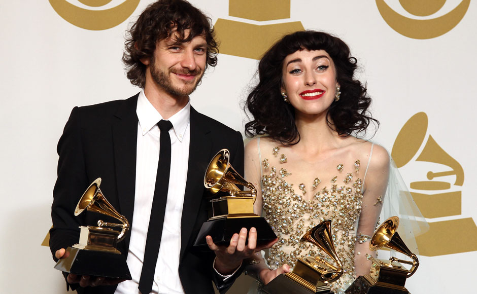 Gotye and Kimbra pose with their awards for viral hit "Somebody that I used to know". AP Gotye and Kimbra pose with their awards for viral hit "Somebody that I used to know". AP