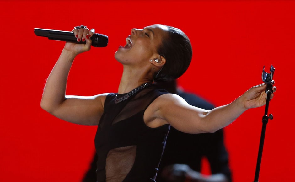 Alicia Keys performs at the 55th Grammy Awards. Reuters Alicia Keys performs at the 55th Grammy Awards. Reuters
