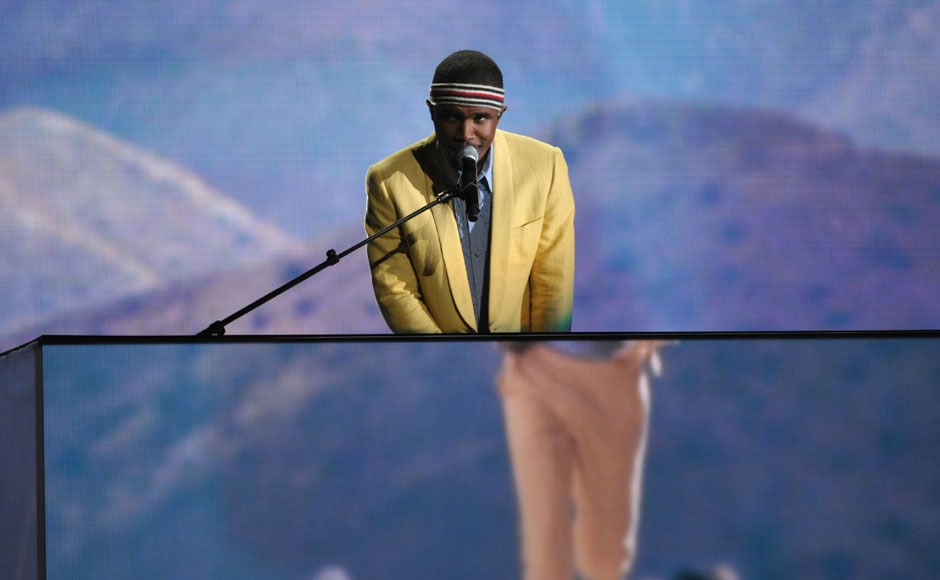 Frank Ocean performs at the awards. AP Frank Ocean performs at the awards. AP