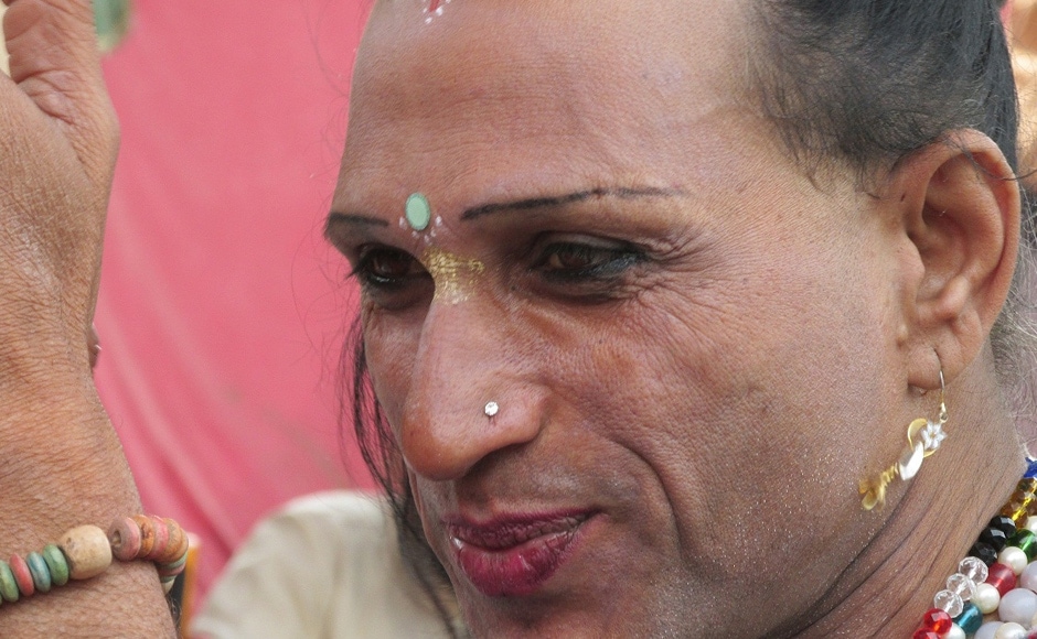 A transgender performing Raslila (stories of Lord Krishna) in one of the camps at the fair. Danish Raza/ Firstpost A transgender performing Raslila (stories of Lord Krishna) in one of the camps at the fair. Danish Raza/ Firstpost