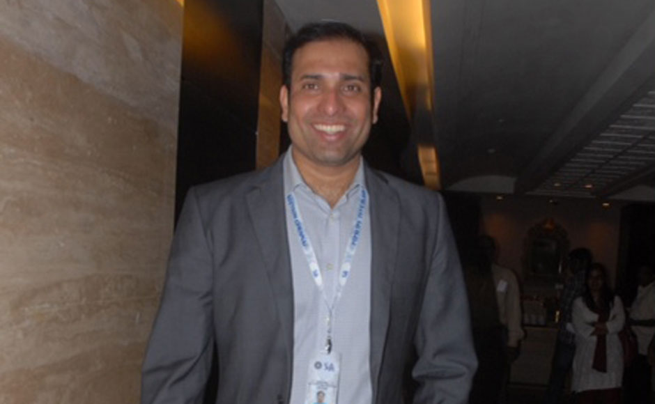 Cricketer VVS Laxman arrives for the event. Firstpost Cricketer VVS Laxman arrives for the event. Firstpost