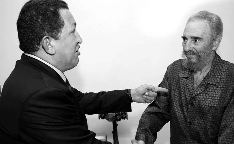 Cuban President Fidel Castro is visited by Venezuelan President Hugo Chavez in Havana, where world leaders arrived for the summit of Non-Aligned nations, September 14, 2006. Reuters Cuban President Fidel Castro is visited by Venezuelan President Hugo Chavez in Havana, where world leaders arrived for the summit of Non-Aligned nations, September 14, 2006. Reuters