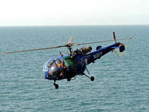 Indian Navy chopper makes emergency landing during routine sortie, crew members rescued