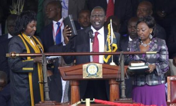 Kenya swears in president, West faces balancing act Kenya swears in president, West faces balancing act