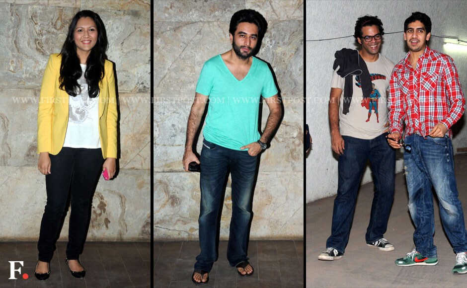 The director of Gippi, Sonam Nair, music composer Vishal Ravjiani and Vikramaditya Motwane with Ayan Mukherji. Sachin Gokhale/Firstpost The director of Gippi, Sonam Nair, music composer Vishal Ravjiani and Vikramaditya Motwane with Ayan Mukherji. Sachin Gokhale/Firstpost