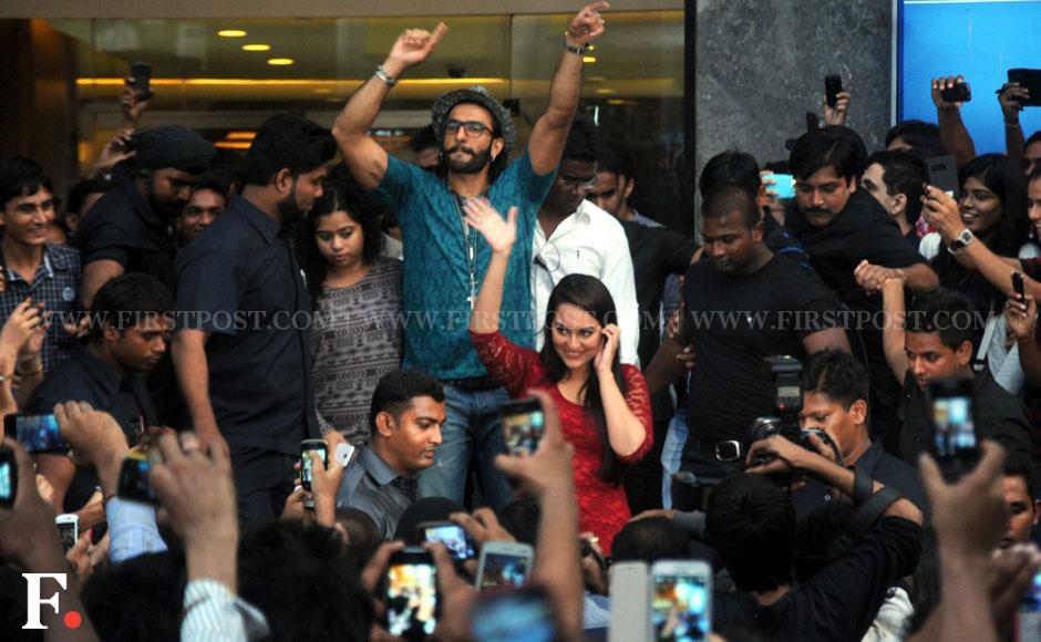 Sonakshi Sinha with Ranveer Singh. Sachin Gokhale/ Firstpost Sonakshi Sinha with Ranveer Singh. Sachin Gokhale/ Firstpost