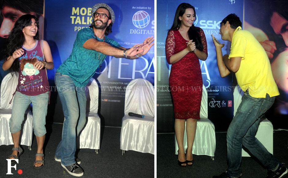 Sonakshi Sinha with Ranveer Singh. Sachin Gokhale/ Firstpost Sonakshi Sinha with Ranveer Singh. Sachin Gokhale/ Firstpost