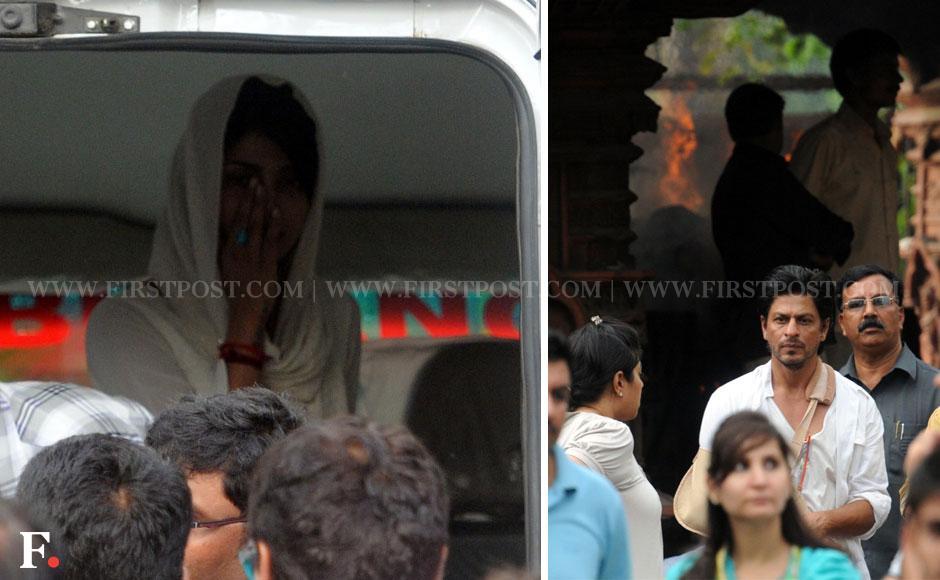 Priyanka Chopra and Shah Rukh Khan at the funeral of Priyanka's father, Dr Ashok Chopra. Sachin Gokhale/ Firstpost Priyanka Chopra and Shah Rukh Khan at the funeral of Priyanka's father, Dr Ashok Chopra. Sachin Gokhale/ Firstpost