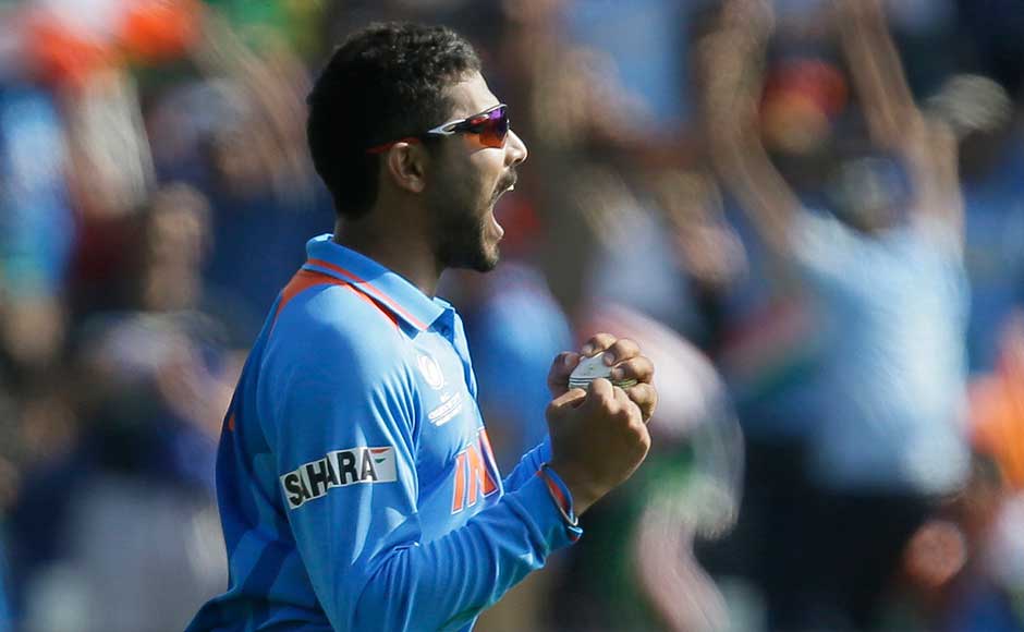 Ravindra Jadeja celebrates taking the catch to dismiss South Africa's AB de Villiers. Alastair Grant/Associated Press Ravindra Jadeja celebrates taking the catch to dismiss South Africa's AB de Villiers. Alastair Grant/Associated Press