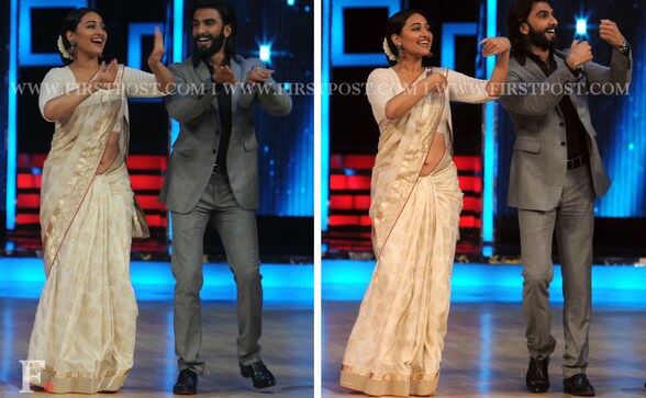 Images: Sonakshi, Ranveer show off dance moves while promoting Lootera