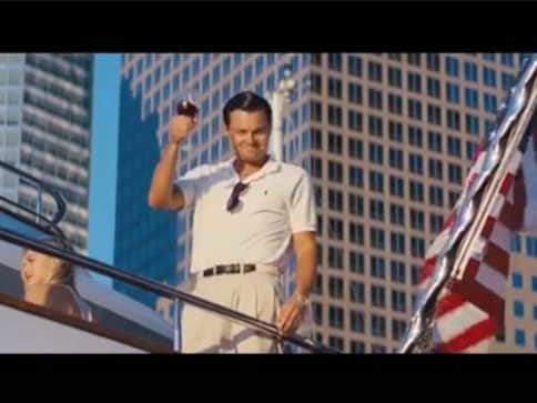 Watch DiCaprio play the rogue millionaire in The Wolf of Wall Street