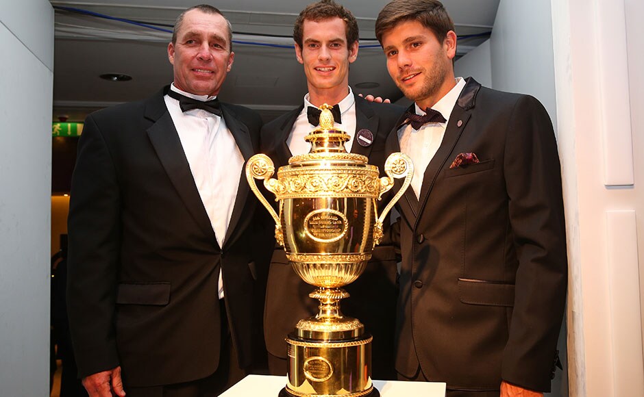 Andy Murray poses with Coach Ivan Lendl (L) and hitting partner Dani Vallverdu during the Wimbledon Championships 2013 Winners Ball at InterContinental Park Lane Hotel in London, England. Julian Finney/Getty Images Andy Murray poses with Coach Ivan Lendl (L) and hitting partner Dani Vallverdu during the Wimbledon Championships 2013 Winners Ball at InterContinental Park Lane Hotel in London, England. Julian Finney/Getty Images