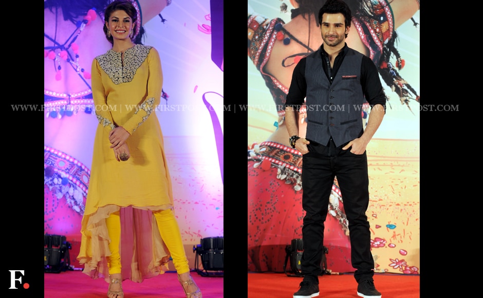 Jacqueline Fernandez and Girish Kumar who makes his Bollywood debut with Ramaiya Vastavaiya. Sachin Gokhale/Firstpost Jacqueline Fernandez and Girish Kumar who makes his Bollywood debut with Ramaiya Vastavaiya. Sachin Gokhale/Firstpost