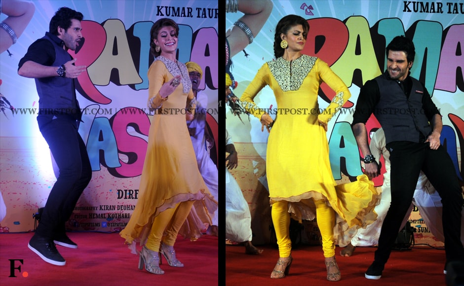 Girish Kumar shakes a leg with Jacqueline Fernandez. Sachin Gokhale/Firstpost Girish Kumar shakes a leg with Jacqueline Fernandez. Sachin Gokhale/Firstpost
