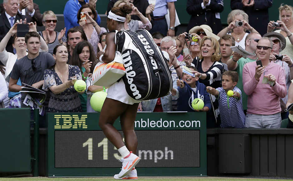 "I probably couldn't be more disappointed," Williams said. "I think I may have backed off of a success. I was playing something successful. I didn't continue that path. The result didn't go the way it could have gone had I continued to play the way I did in the second set." (AP Photo/Alastair Grant) "I probably couldn't be more disappointed," Williams said. "I think I may have backed off of a success. I was playing something successful. I didn't continue that path. The result didn't go the way it could have gone had I continued to play the way I did in the second set." (AP Photo/Alastair Grant)