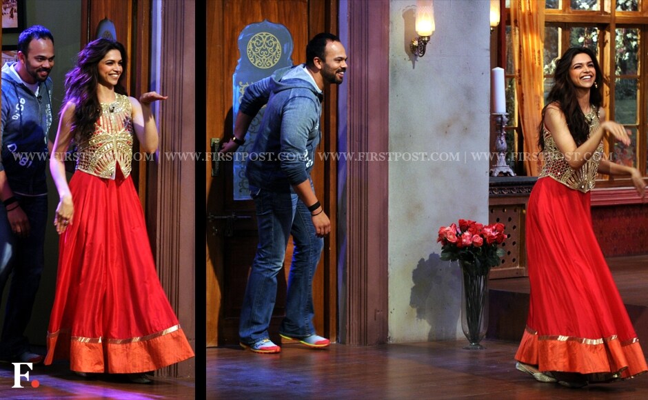 Deepika Padukone with her Chennai Express director, Rohit Shetty. Sachin Gokhale/Firstpost Deepika Padukone with her Chennai Express director, Rohit Shetty. Sachin Gokhale/Firstpost