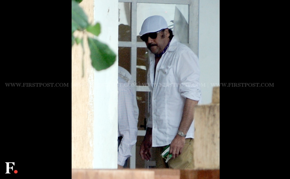 Jackie Shroff at the memorial service. Firstpost Jackie Shroff at the memorial service. Firstpost