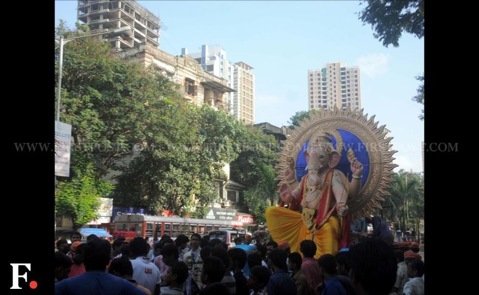 With Ganesh Chaturthi around the corner, huge Ganesha idols are being spotted all over Mumbai. Sachin Gokhale/Firstpost With Ganesh Chaturthi around the corner, huge Ganesha idols are being spotted all over Mumbai. Sachin Gokhale/Firstpost