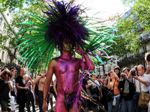 Why it's important to parade through Paris in bird feathers and high heels Why it's important to parade through Paris in bird feathers and high heels