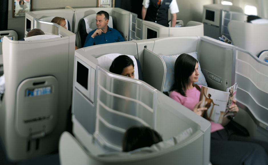 The Club World in business class lets you indulge in a premium combination of superior comfort and service. Privacy being the highlight, it offers a zone that can be your own spacious suite for working or relaxing with seats that can convert into a fully flat bed. The Club World in business class lets you indulge in a premium combination of superior comfort and service. Privacy being the highlight, it offers a zone that can be your own spacious suite for working or relaxing with seats that can convert into a fully flat bed.