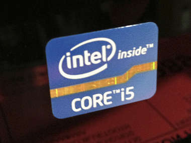An Intel Inside sticker is seen on a computer. Reuters