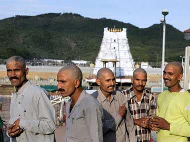 File image of Tirupati temple. AFP