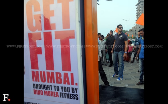 Abhishek Bachchan, Aditya Thackeray at Dino Morea's fitness centre launch Abhishek Bachchan, Aditya Thackeray at Dino Morea's fitness centre launch