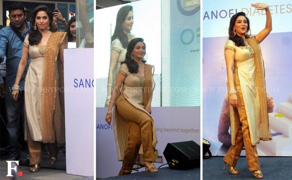 Photos: Madhuri Dixit performs during the launch of diabetes campaign