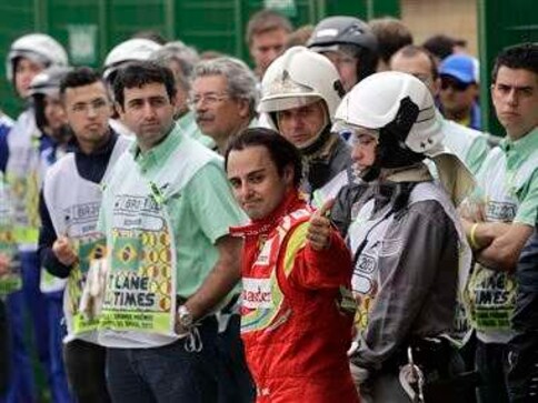 Goodbye and good luck: Massa signs off from Ferrari in frustration