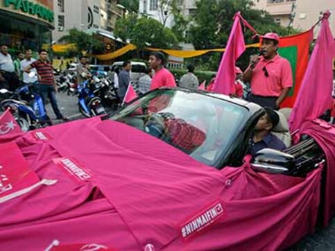 Counting begins for presidential elections in Maldives Counting begins for presidential elections in Maldives