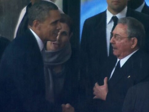 Obama-Castro handshake - a sign of Mandela-like reconciliation?