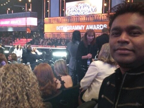 Spotted: AR Rahman at the 56th Annual Grammy Awards in LA Spotted: AR Rahman at the 56th Annual Grammy Awards in LA