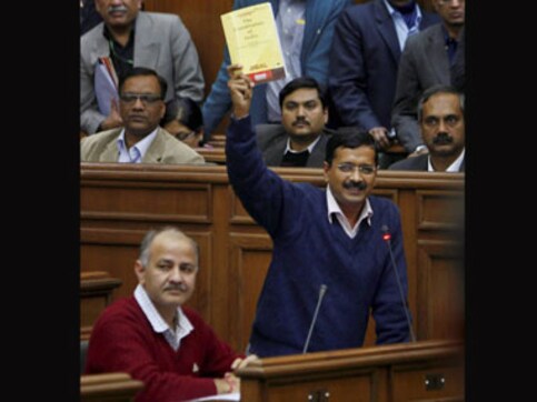Delhi Jan Lokpal Bill defeated, Kejriwal victorious Delhi Jan Lokpal Bill defeated, Kejriwal victorious