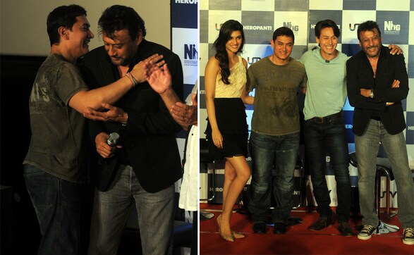 Photos: Jackie Shroff, Aamir Khan at trailer launch of Heropanti Photos: Jackie Shroff, Aamir Khan at trailer launch of Heropanti