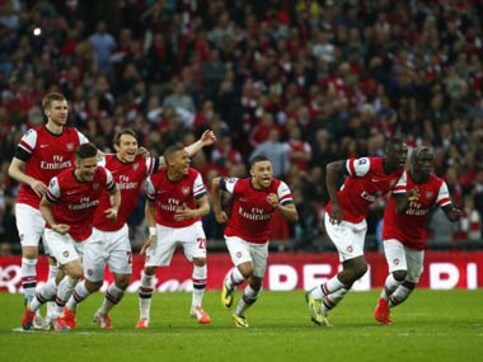 Relief for Wenger: Arsenal scrape past Wigan to reach FA Cup final Relief for Wenger: Arsenal scrape past Wigan to reach FA Cup final