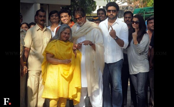 Photos: The Bachchans, Esha Deol and other celebs cast their ballot Photos: The Bachchans, Esha Deol and other celebs cast their ballot