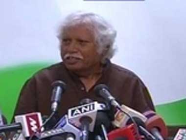 File image of Congress leader Madhusudan Mistry. Ibnlive