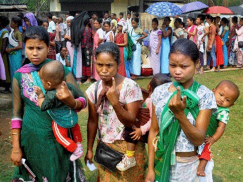 Meghalaya votes amid wild elephant scare and firing near booths Meghalaya votes amid wild elephant scare and firing near booths