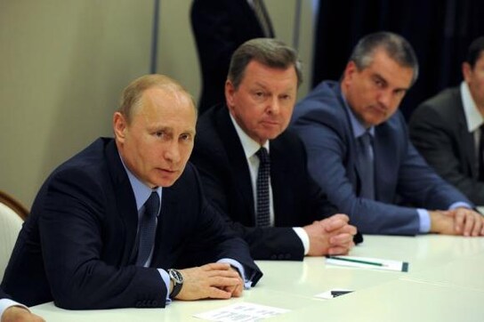 Putin tells Crimean Tatars their place is in Russia Putin tells Crimean Tatars their place is in Russia