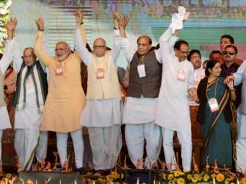 BJP top brass meet ahead of counting on 16 May BJP top brass meet ahead of counting on 16 May
