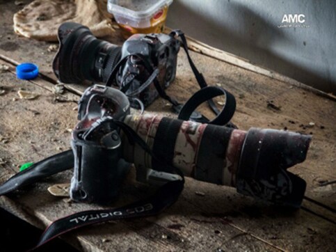 Israeli border police's bullets hit AP photographer, freelance journalist Israeli border police's bullets hit AP photographer, freelance journalist