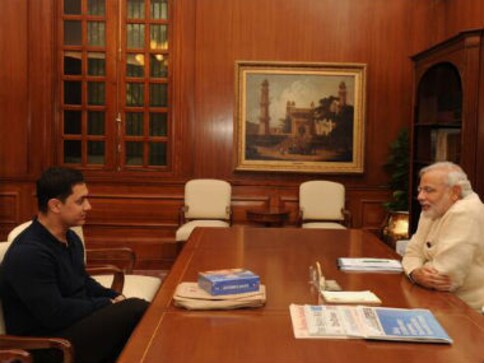 A guarded U-turn? When Aamir Khan met Narendra Modi A guarded U-turn? When Aamir Khan met Narendra Modi